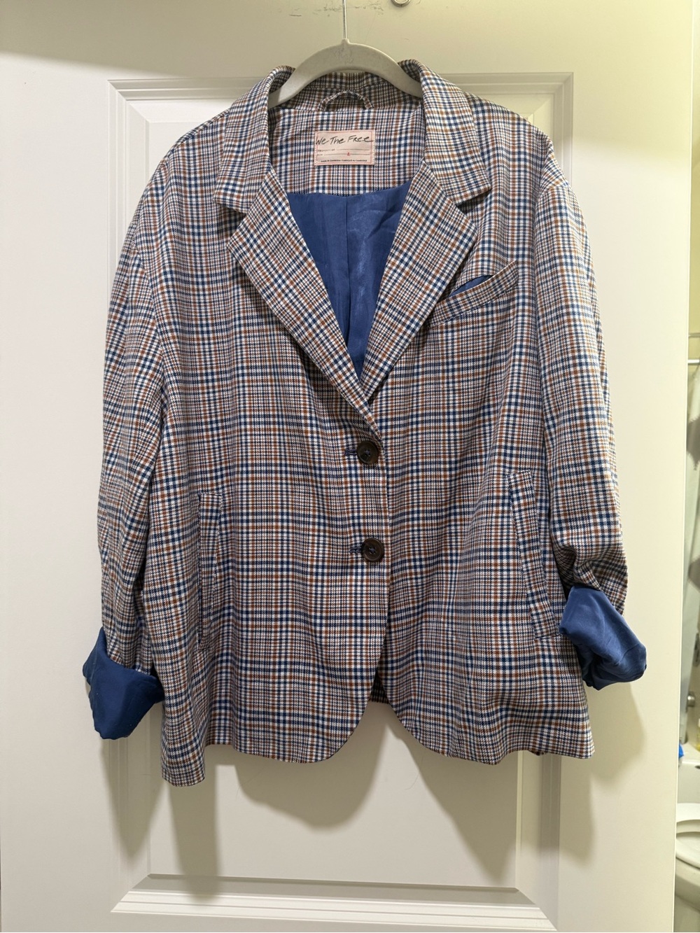 We the Free Cali Plaid Blazer
Blue Combi